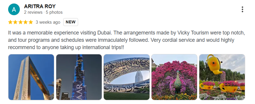ARITRA ROY DUBAI GOOGLE FEEDBACK